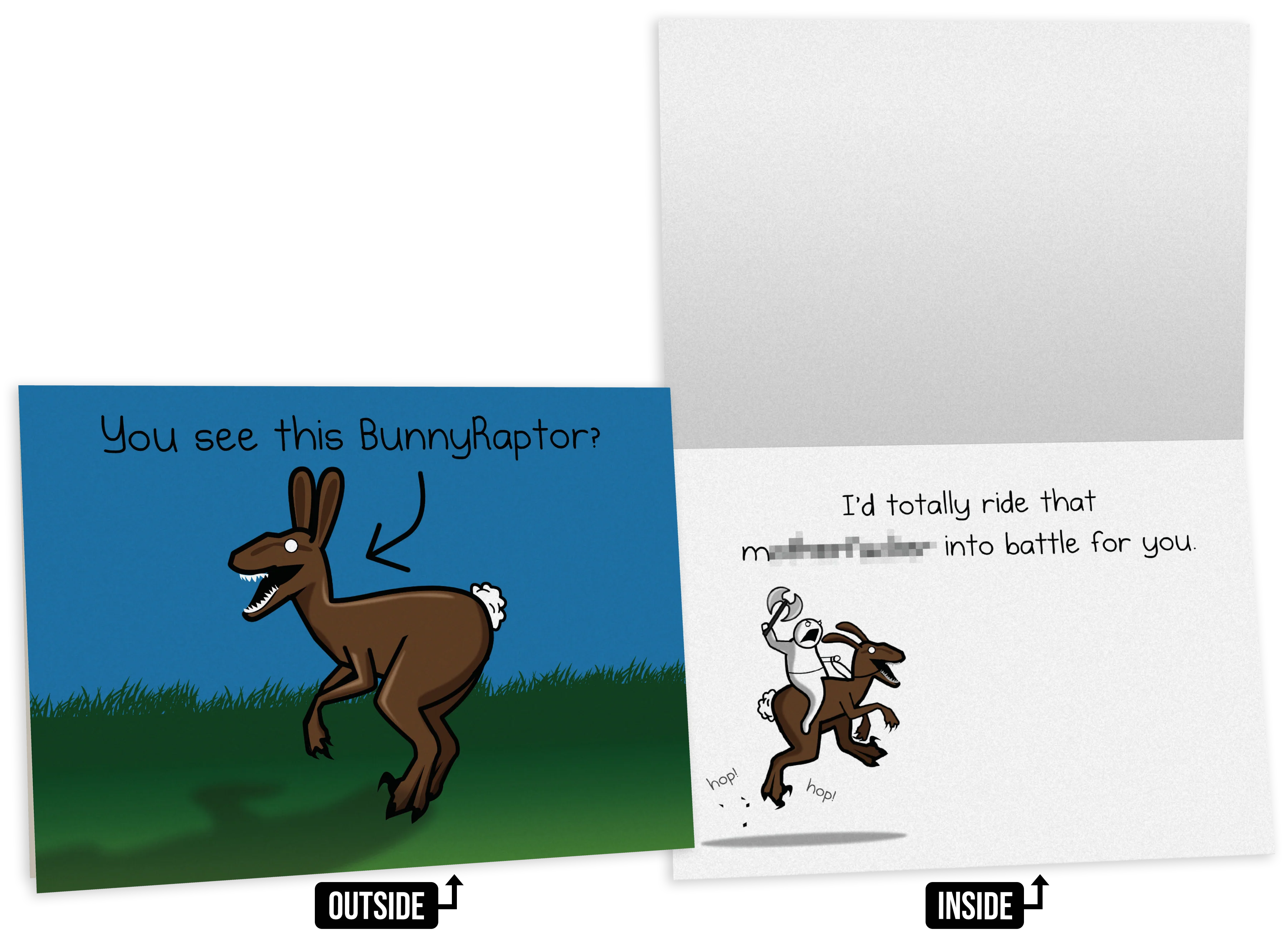 NSFW Friendship Greeting Card Bundle - 4 pack - Image 3